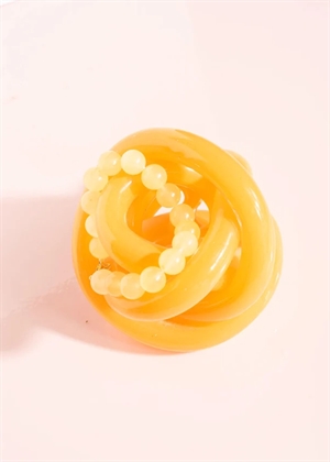 Candy Coral Lemon M bracelet Yellow Gilded House Of Vincent 